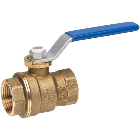 Homewerks 1/4 in. Brass FIP Ball Valve Full Port Quarter-Turn Lever For Water/Oil/Gas