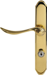 Larson QuickFit Series 20297807 Door Handleset, Metal, Brass