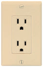 Eaton Wiring Devices C1507V Duplex Receptacle, 2 -Pole, 15 A, 125 V, NEMA: 5-15R, Ivory