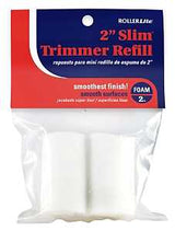 RollerLite Slim Trimmer 2FOAMFD Mini Roller Cover Refill, 2 in L, Foam Cover