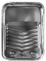 RollerLite MET-100 Paint Tray, 9 in L, Metal, Silver