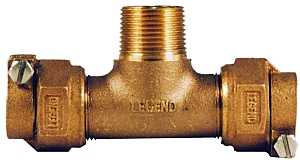 Legend T-4440NL Series 313-384NL Pipe Tee, 3/4 in, Pack Joint x MNPT, Bronze, 100 psi Pressure