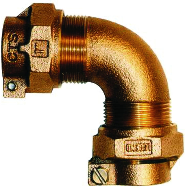 Legend T-4411NL Series 313-334NL Pipe Elbow, 3/4 in, Pack Joint, 90 deg Angle, Bronze, 100 psi Pressure