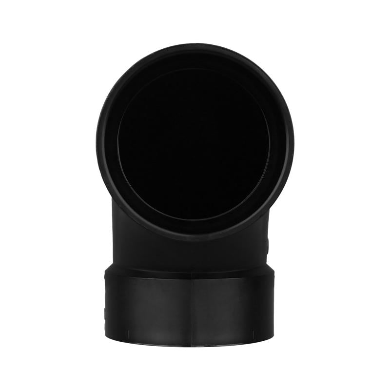 Charlotte Pipe 4 in. Hub X 4 in. D Hub ABS 90 Degree Elbow