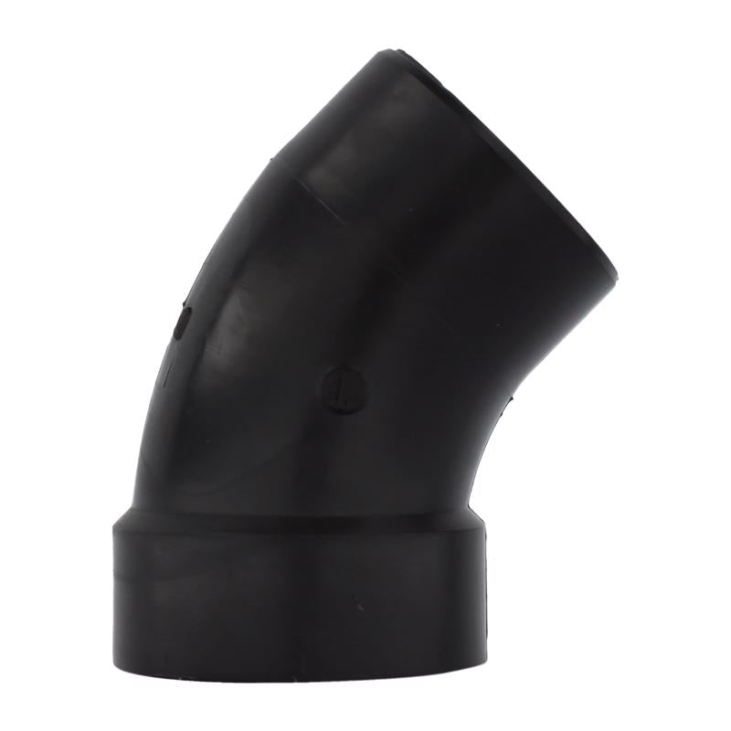 Charlotte Pipe 4 in. Hub X 4 in. D Spigot ABS 45 Degree Elbow