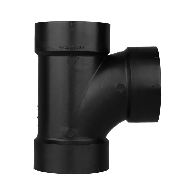Charlotte Pipe 4 in. Hub X 4 in. D Hub ABS Sanitary Tee