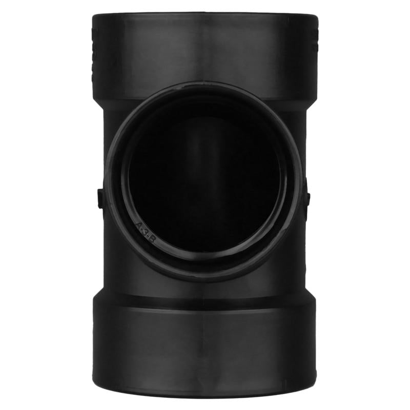 Charlotte Pipe 4 in. Hub X 3 in. D Hub ABS Sanitary Tee