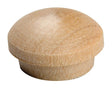 Waddell 8400.50 DP Button Head Plug, Birch Wood, 1/2 in Dia, Pack of 10