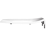 Mayfair by Bemis Elongated White Plastic Toilet Seat