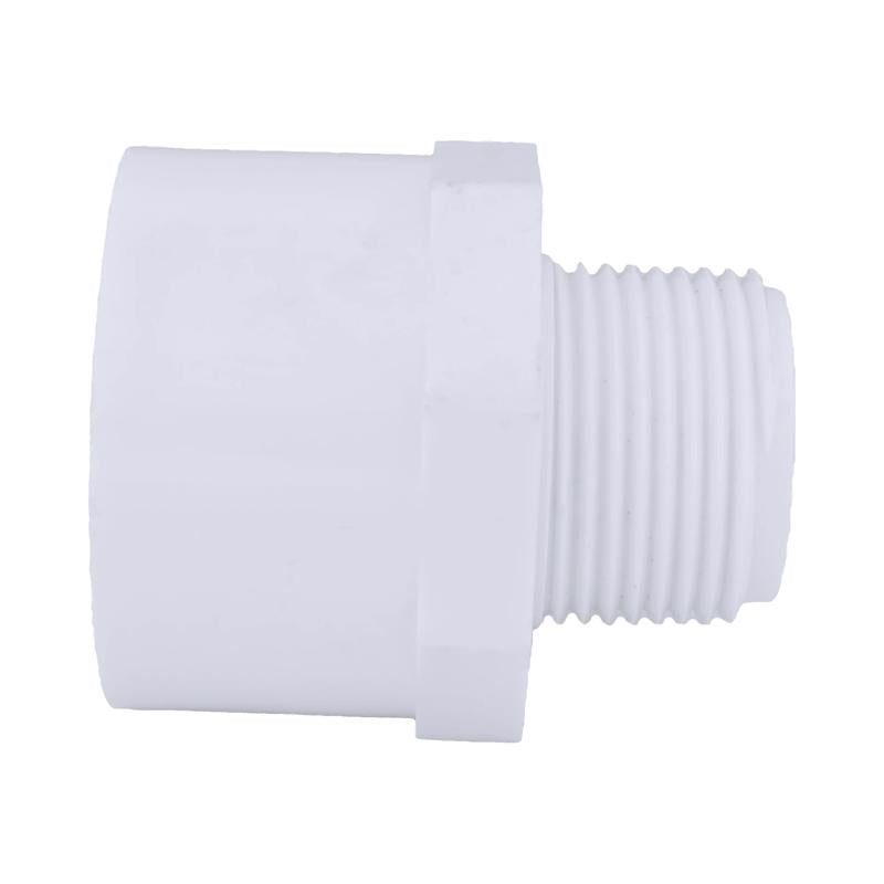 Charlotte Pipe 1 in. MPT X 1-1/4 in. D Slip PVC Adapter 1 pk