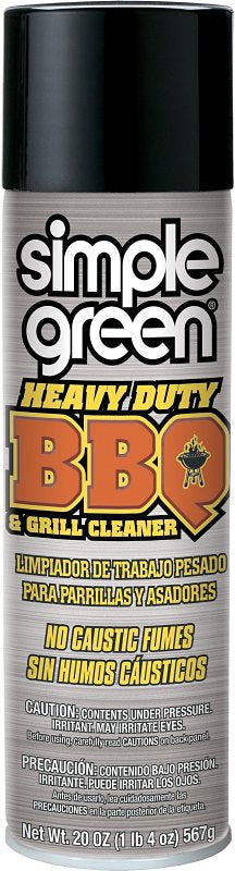 Simple Green 0310001260014 BBQ and Grill Cleaner, Foam, White, 20 oz Aerosol Can, Pack of 12