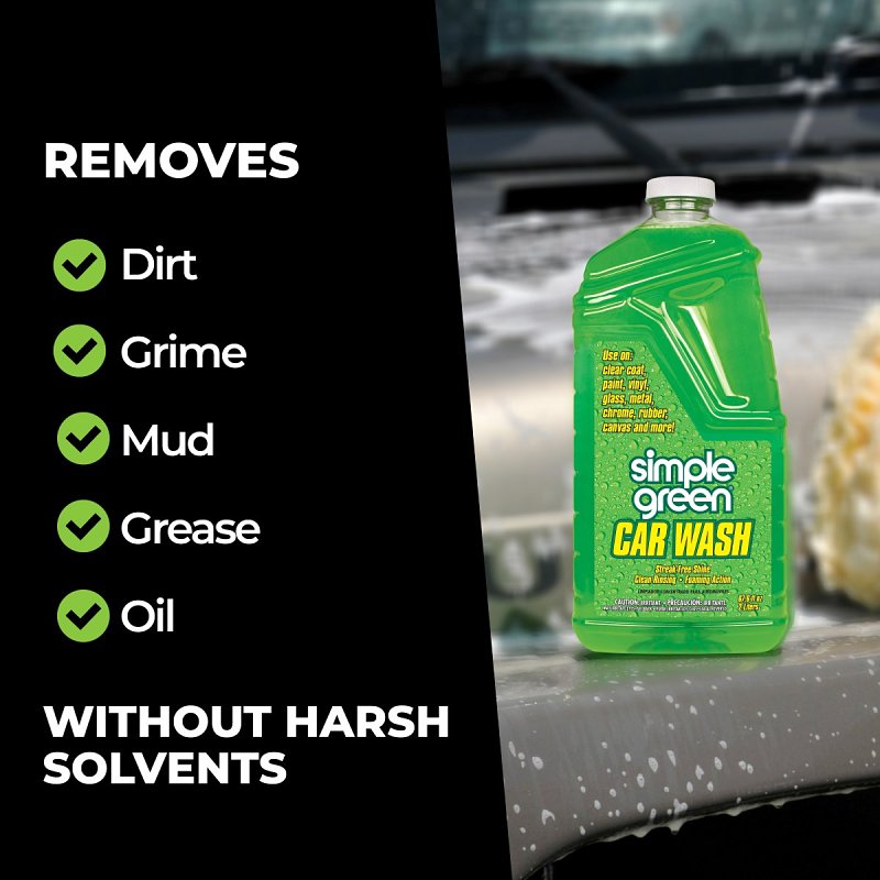 Simple Green 0210000643210 Car Wash, 67.6 oz, Liquid, Chamomile