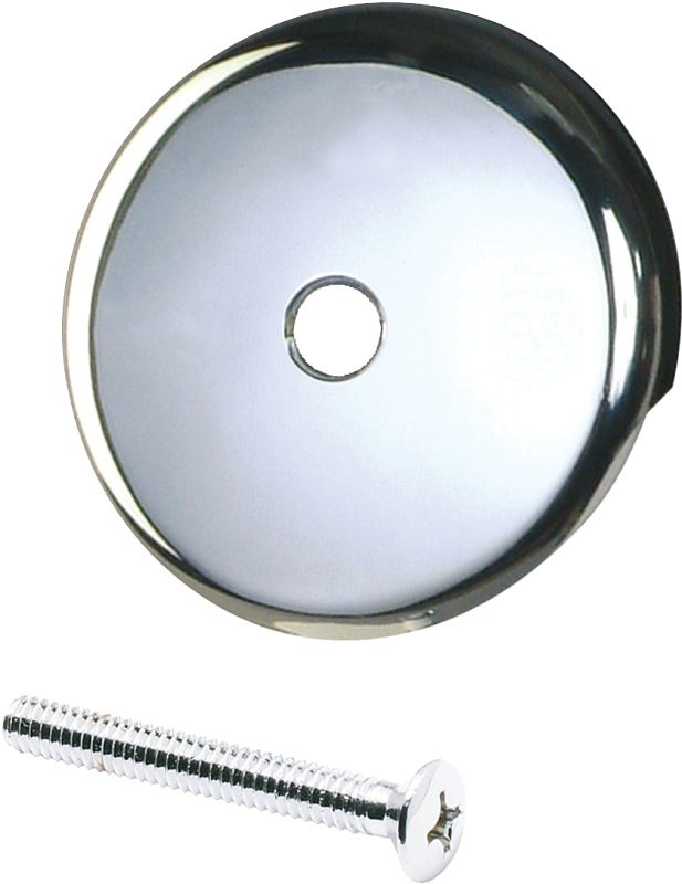 Plumb Pak PP826-10 Tub Face Plate, Chrome, For: Bath Drains