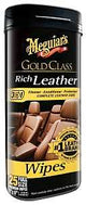 Meguiar's G10900 Leather Wipes, Sweet Herbal, Effective to Remove: Dirt, Grime, 25-Wipes