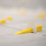 QEP 99726 Tile Spacer, 3/8 in Thick, Wedge, Plastic, White