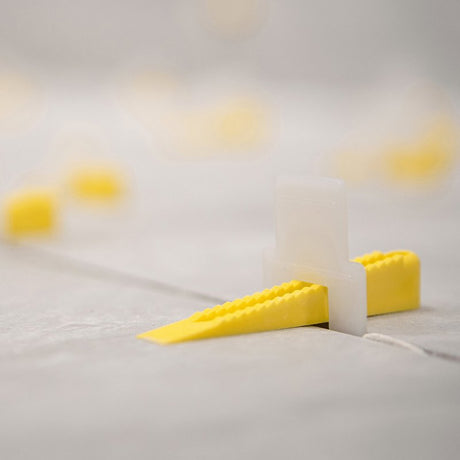 QEP 99726 Tile Spacer, 3/8 in Thick, Wedge, Plastic, White
