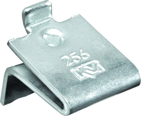 Knape & Vogt 256 ZC Pilaster Shelf Support Clip, Adjustable, Zinc, Steel, Mortise, Pack of 100