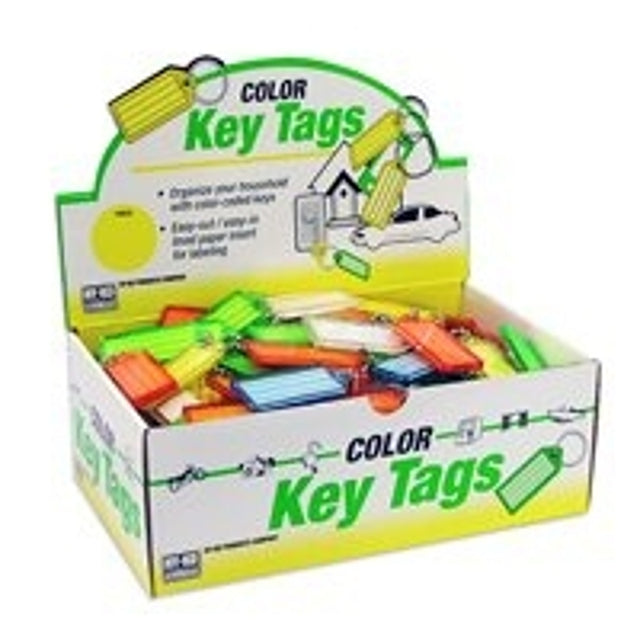 Hy-Ko KB140-100 Key Identification Tag, Plastic, 100/PK