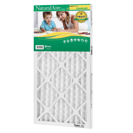 NaturalAire 16 in. W X 32 in. H X 1 in. Synthetic 8 MERV Pleated Air Filter 1 pk, Pack of 12
