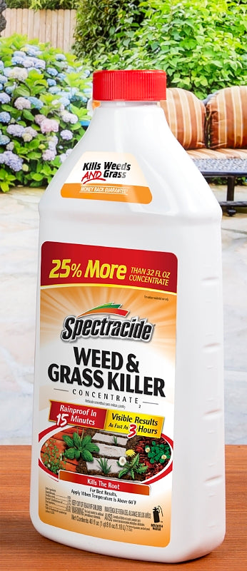 Spectracide HG-56009 Weed and Grass Killer, Liquid, Amber, 40 fl-oz Bottle