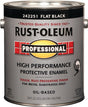 RUST-OLEUM PROFESSIONAL 242251 Protective Enamel, Flat, Black, 1 gal Can, Pack of 2