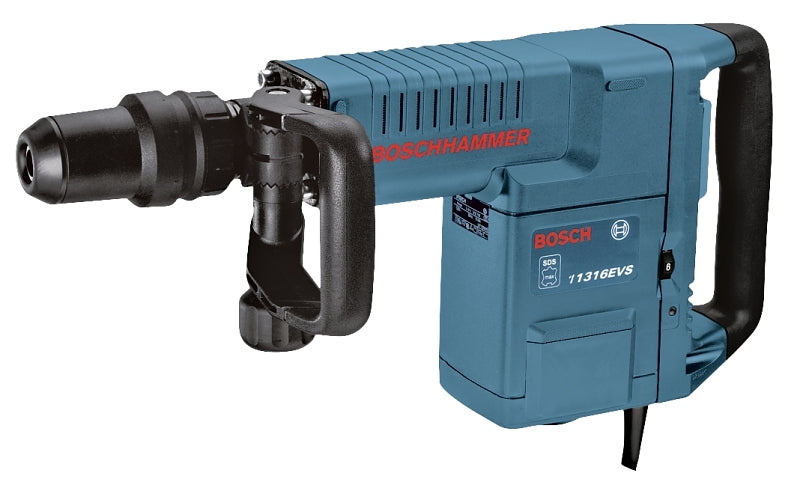 Bosch 11316EVS Demolition Hammer, 14 A, 1 in Chuck, Keyless, SDS-Max Chuck, 900 to 1890 bpm, 8 ft L Cord