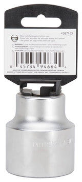 Vulcan MT-SS6052 Drive Socket, 1-5/8 in Socket, 3/4 in Drive, 12-Point, Chrome Vanadium Steel, Chrome