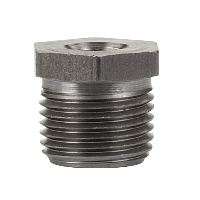 Billco Corporation 1/2 in. MPT X 1/4 in. D MPT Black Steel Hex Bushing, Pack of 5