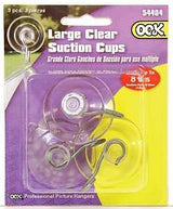 OOK 54404 Suction Cup, Plastic Base, Clear Base, 5 lb Working Load, Pack of 6