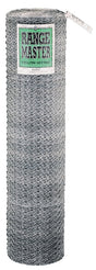 Rangemaster 5936 Poultry Net, 50 ft L, 36 in W, 20 Gauge, Hexagonal Mesh, 1 in Mesh, Galvanized Steel
