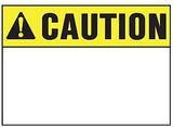 SIGN SAFETY CAUTION 10INX14IN, Pack of 5