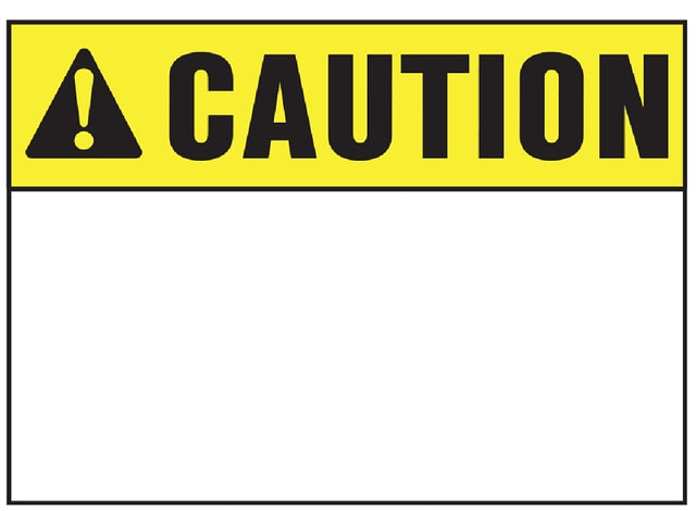 SIGN SAFETY CAUTION 10INX14IN, Pack of 5