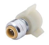 SharkBite 1/4 in. Push X 7/8 in. PTC Brass Straight Stop Valve