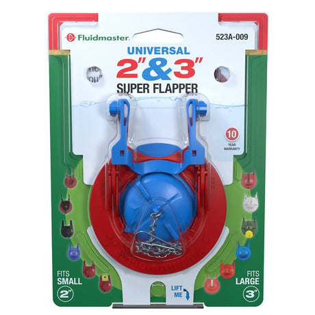 Fluidmaster 523A-013-T4 Universal Super Flapper, For: 2 in and 3 in Flush Valves