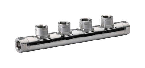 Home-Flex 1/2 in. FPT X 1/2 in. D FPT 1/2 in. D FIP Steel Manifold