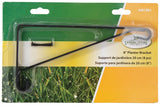Landscapers Select GB0233L Plant Bracket, 8-1/2 L, Steel, Black, Wall Mount Mounting
