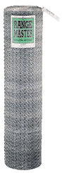 Rangemaster 5930 Poultry Net, 150 ft L, 72 in W, 20 Gauge, Hexagonal Mesh, 1 in Mesh, Steel