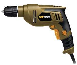 Rockwell Shop Series SS3003 Electric Drill, 4.5 A, 3/8 in Chuck, Keyless Chuck, 10 ft L Cord