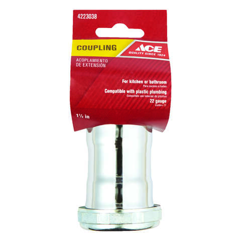 Ace 1-1/2 in. D Brass Coupling