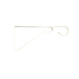 Landscapers Select GB0343L Hanging Plant Bracket, 9-5/8 L, Steel, Brass, Wall Mount Mounting