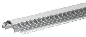 Frost King ST26HRA Series Top Threshold, 1 in H, 36 in L, 3 in W, Aluminum/Vinyl, Silver