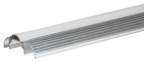Frost King ST26HRA Series Top Threshold, 1 in H, 36 in L, 3 in W, Aluminum/Vinyl, Silver
