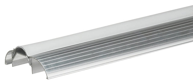 Frost King ST26HRA Series Top Threshold, 1 in H, 36 in L, 3 in W, Aluminum/Vinyl, Silver