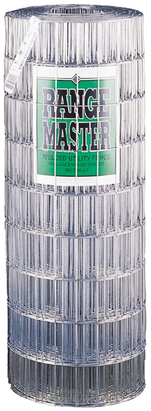 Rangemaster 7744 Welded Utility Fence, 100 ft L, 60 in H, Welded Wire Mesh, 2 x 4 in Mesh, 14 ga Gauge, Steel