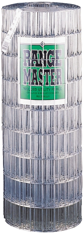 Rangemaster 7745 Welded Utility Fence, 100 ft L, 72 in H, 2 x 4 in Mesh, 14 ga Gauge, Steel, Galvanized
