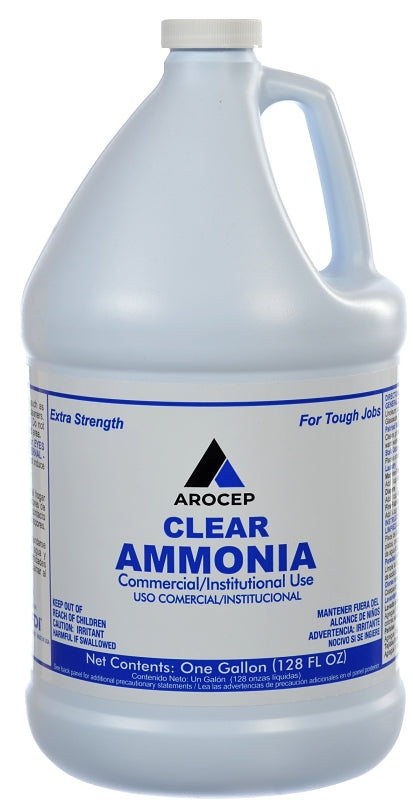 AROCEP AR150002 All-Purpose Cleaner, 128 oz, Liquid, Pungent Ammonia, Clear Pack of 4