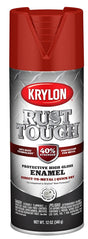 Krylon Rust Tough K09230008 Enamel Spray Paint, Gloss, Cherry Red, 12 oz, Can, Pack of 6