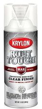 Krylon Rust Tough K09247008 Enamel Spray Paint, Gloss, Clear, 12 oz Can, Pack of 6