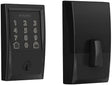 Schlage BE Series BE489WBV CEN 622 Electronic Deadbolt, Century Design, Matte Black, Residential, 1 Grade, Metal