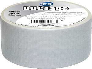 IPG 6720WHT Duct Tape, 20 yd L, 1.88 in W, Polyethylene-Coated Cloth Backing, White